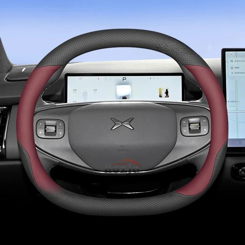 XPeng Two-Tone Double-D Steering Wheel Cover