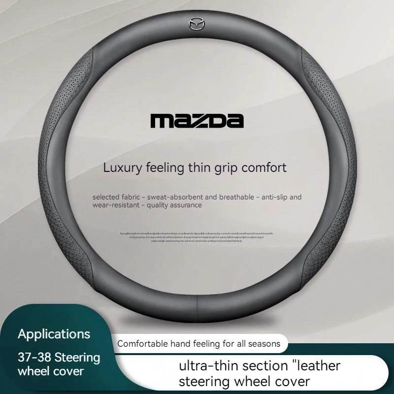 Mazda Carbon Fiber Leather Steering Wheel Cover