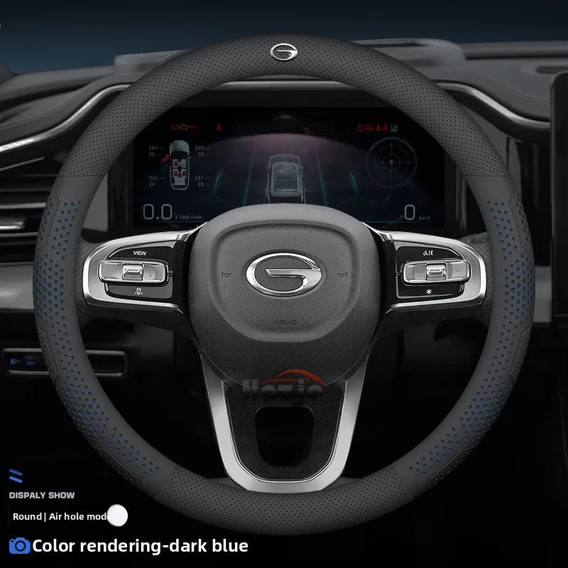 Leather Steering Wheel Cover for GAC EMZOOM GS3 GN8 GS8 GA8