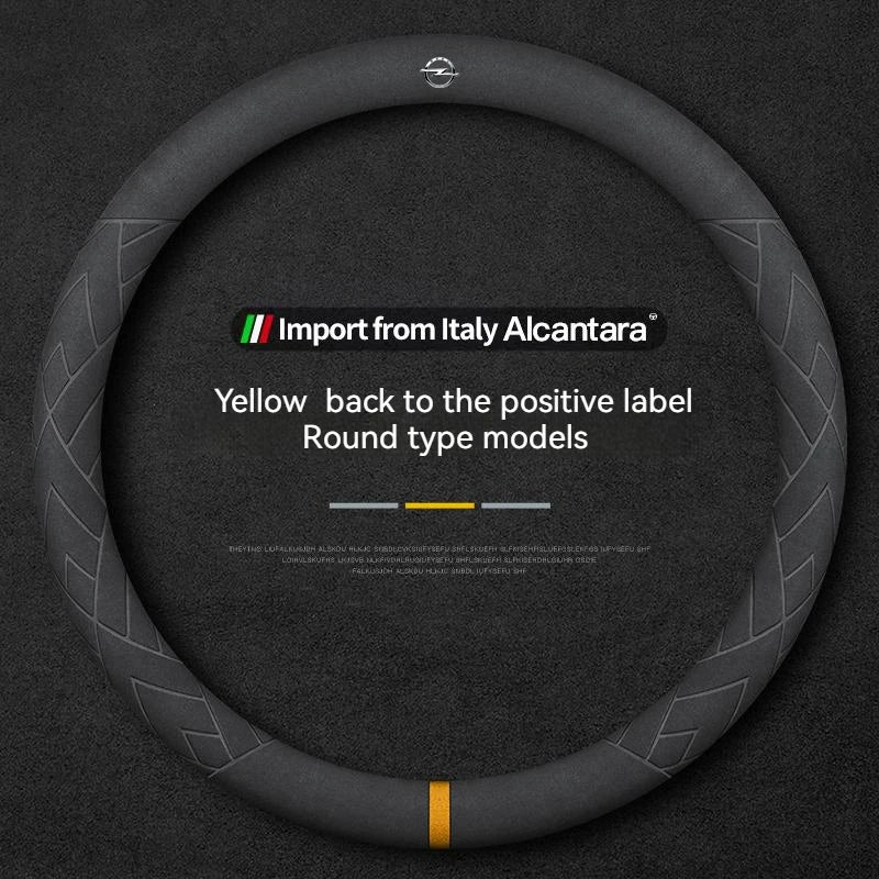 Opel Suede Leather Steering Wheel Cover