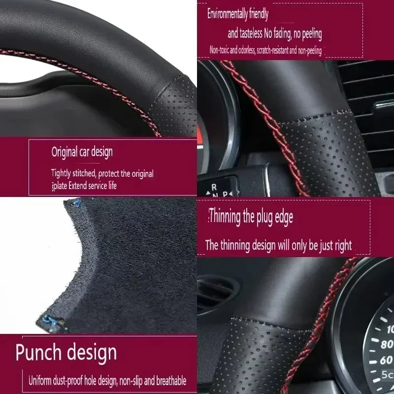 Land Rover Genuine Leather DIY Hand Sewing Steering Wheel Cover