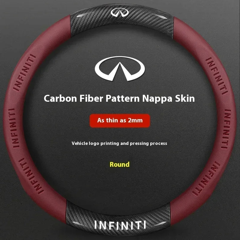 Infiniti Carbon Fiber Leather Steering Wheel Cover
