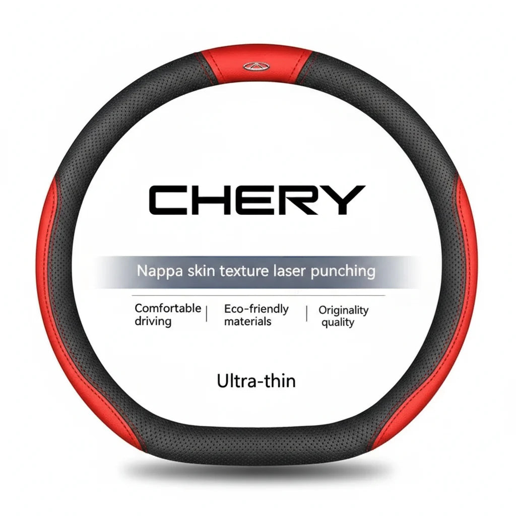 Chery Suede Leather Steering Wheel Cover