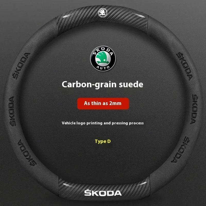 Skoda Carbon Fiber Steering Wheel Cover