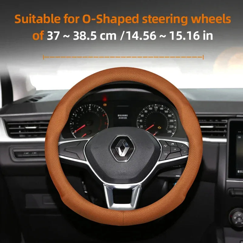 Renault Ultra-Thin Breathable Leather Steering Wheel Cover