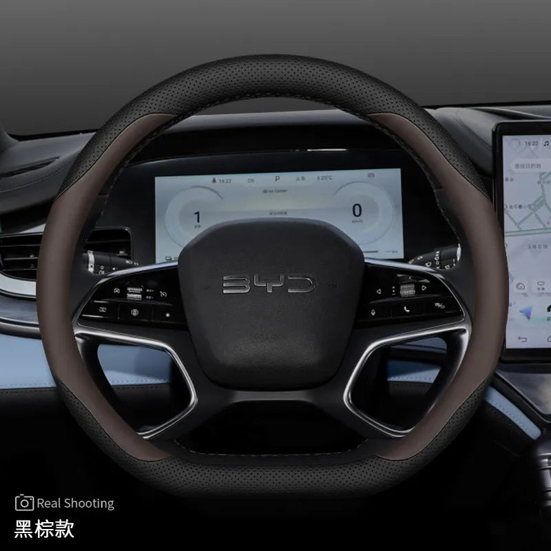 BYD Non-Slip Leather Steering Wheel Cover