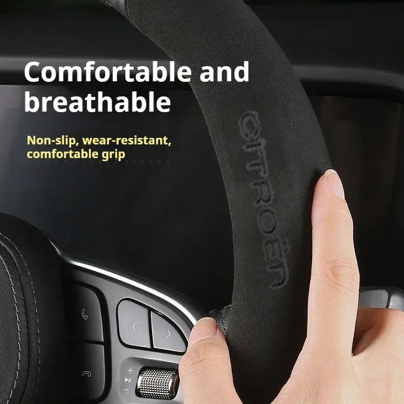 Citroen Leather Steering Wheel Cover