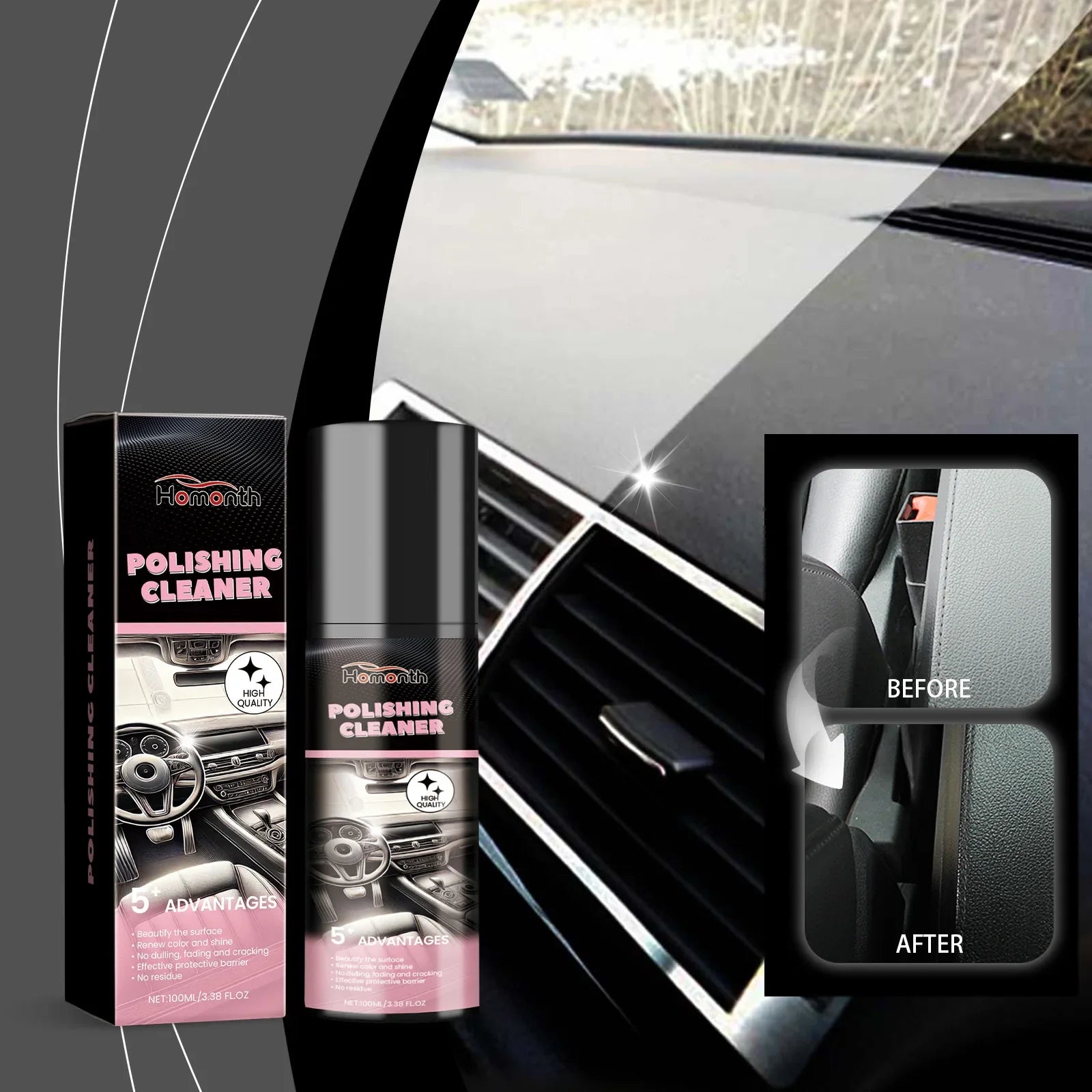Car Plastic Restorer – Back to Black Gloss Interior Polish & Repair Coating