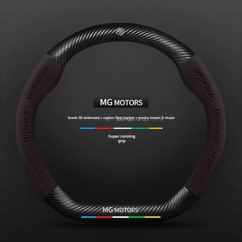 MG Carbon Fiber & Suede Steering Wheel Cover