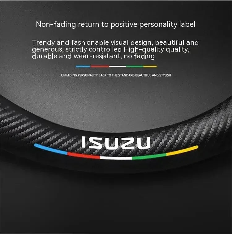 Isuzu Suede Carbon Fiber Steering Wheel Cover