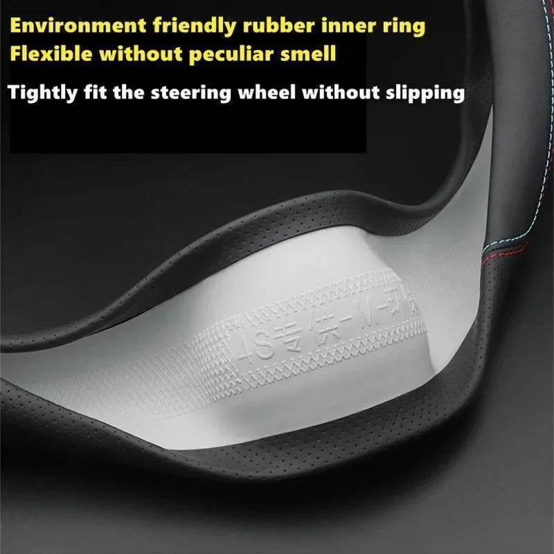 Tesla Premium Leather Steering Wheel Cover