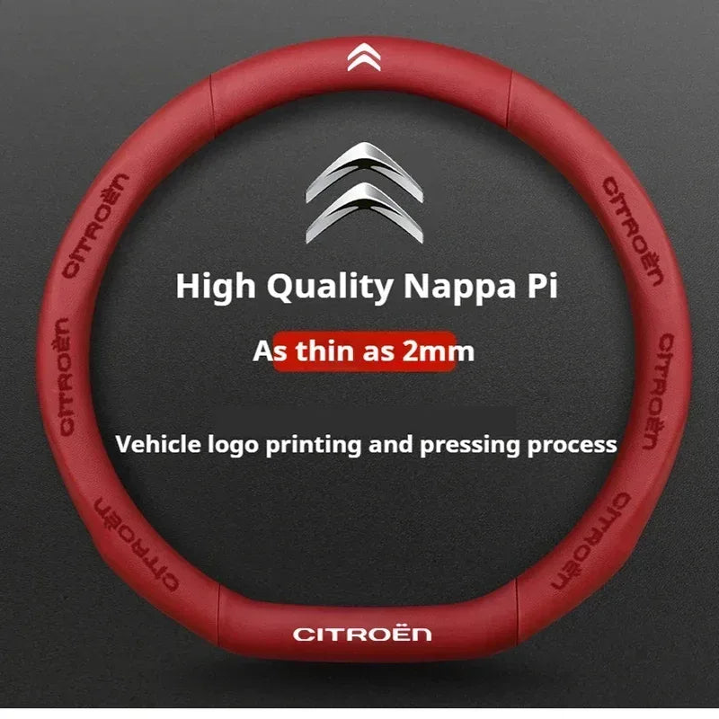 Citroen Leather Steering Wheel Cover