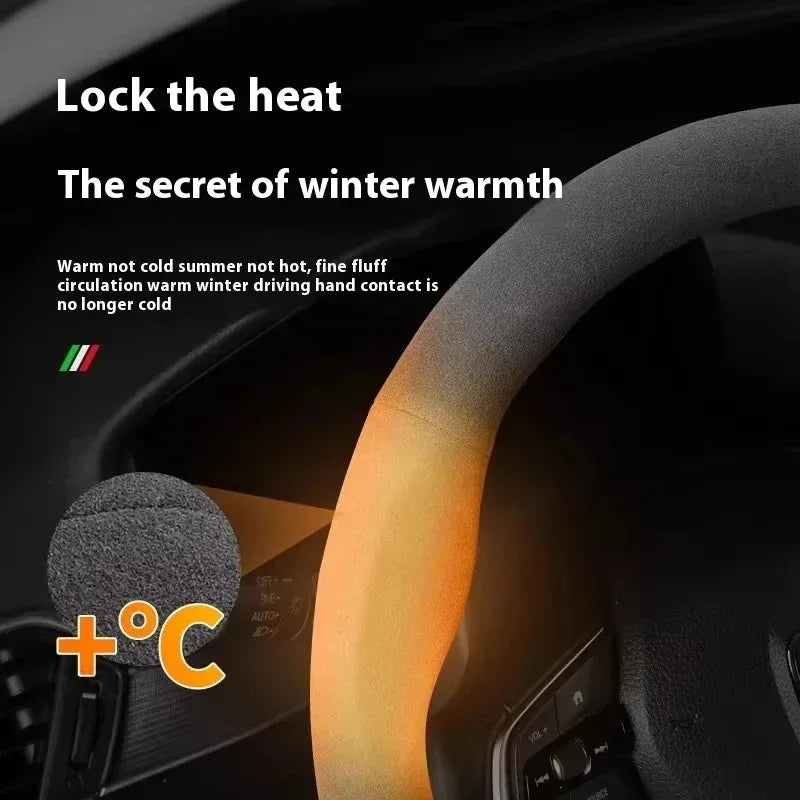 Audi Suede Anti-Slip Steering Wheel Cover