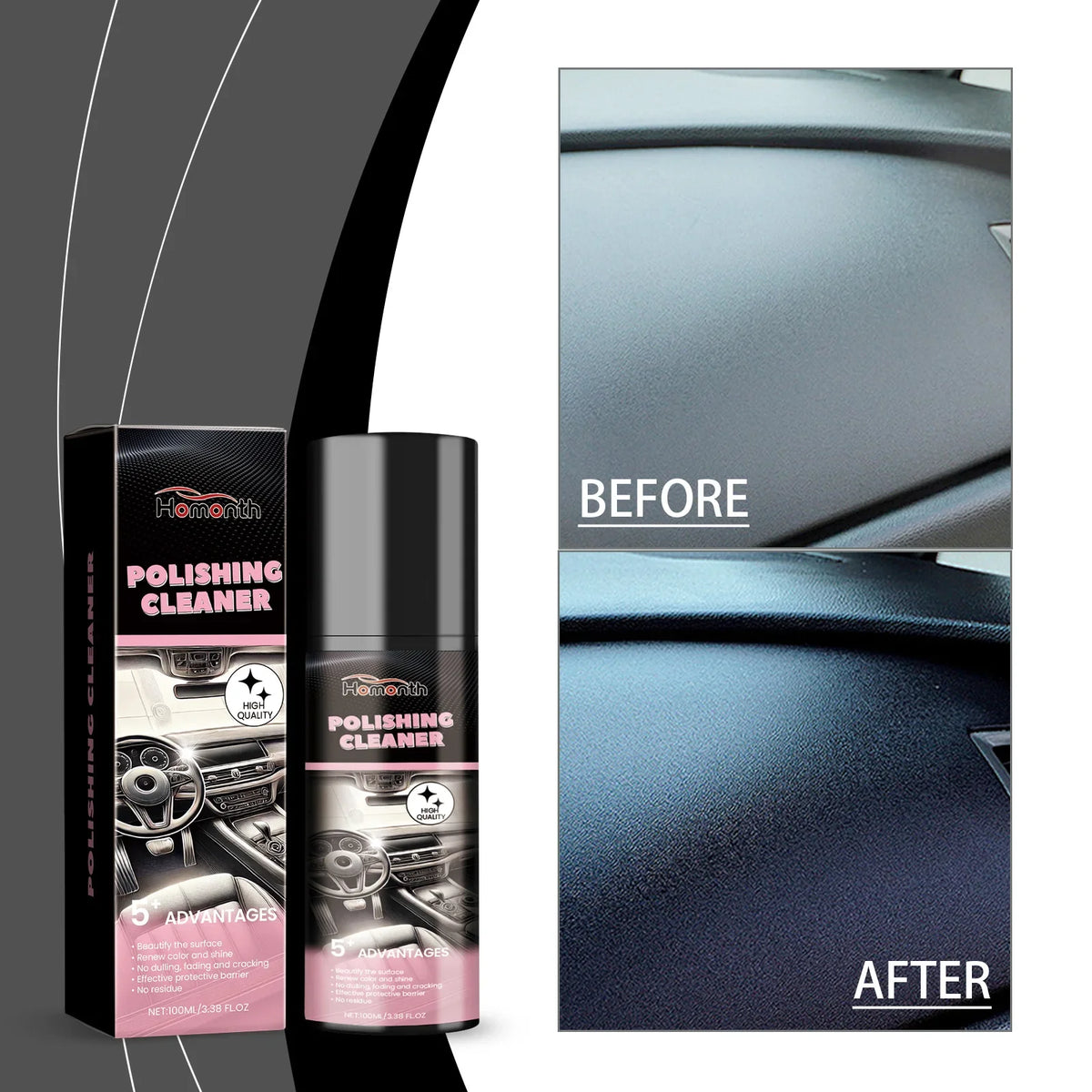Car Plastic Restorer – Back to Black Gloss Interior Polish & Repair Coating