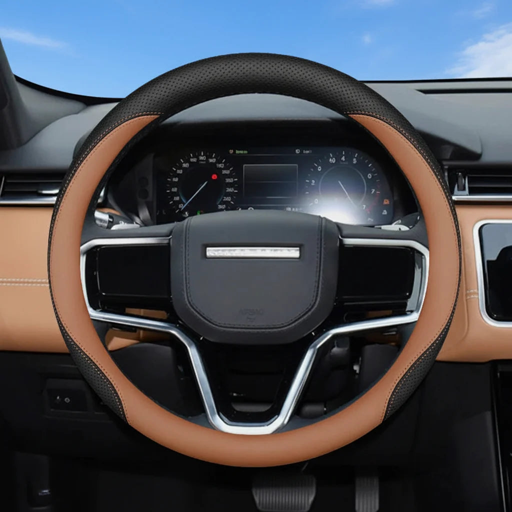 Land Rover Leather Breathable Steering Wheel Cover