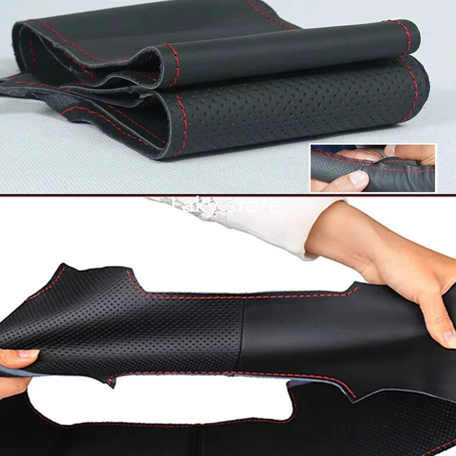 Land Rover Genuine Leather DIY Hand Sewing Steering Wheel Cover