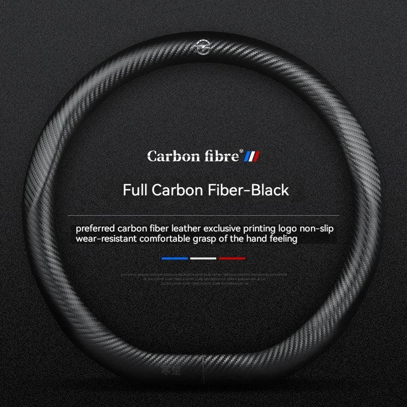 Opel Carbon Fiber Leather Steering Wheel Cover