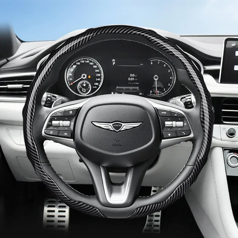 Genesis Carbon Fibre Snap-On Steering Wheel Cover