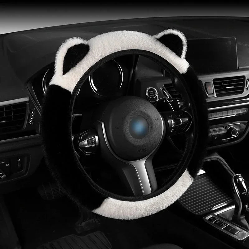 Plush Cat Ear Universal Steering Wheel Cover