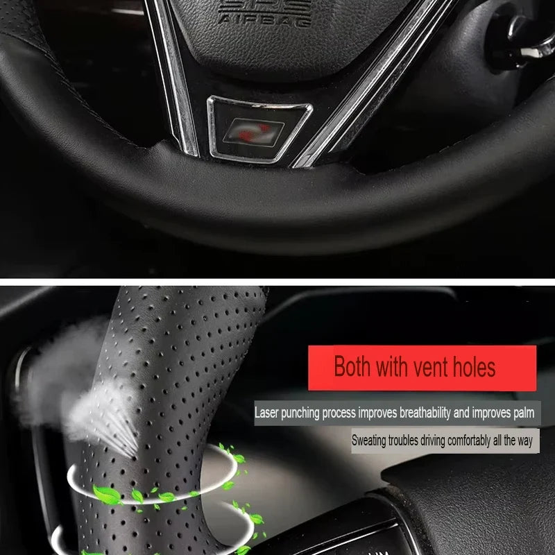 Land Rover Genuine Leather DIY Hand Sewing Steering Wheel Cover