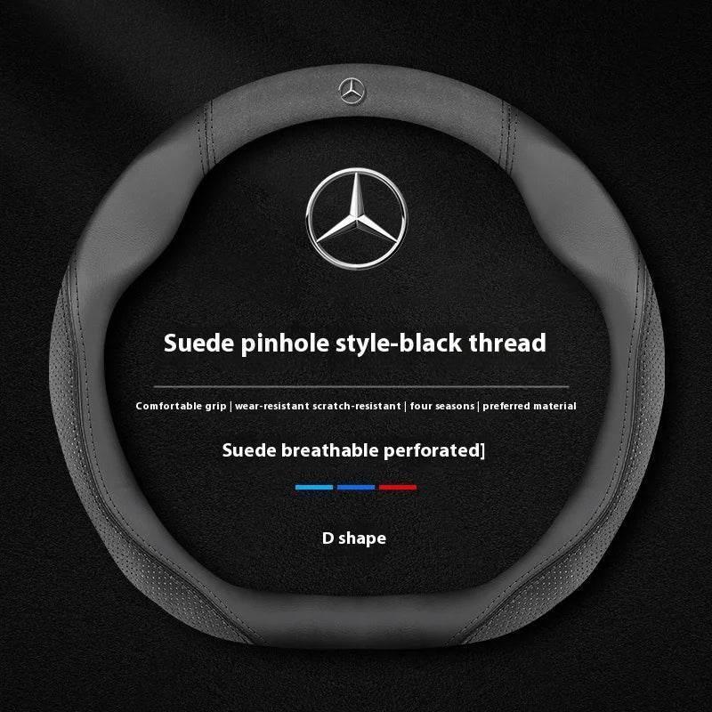 Mercedes Suede Leather Steering Wheel Cover