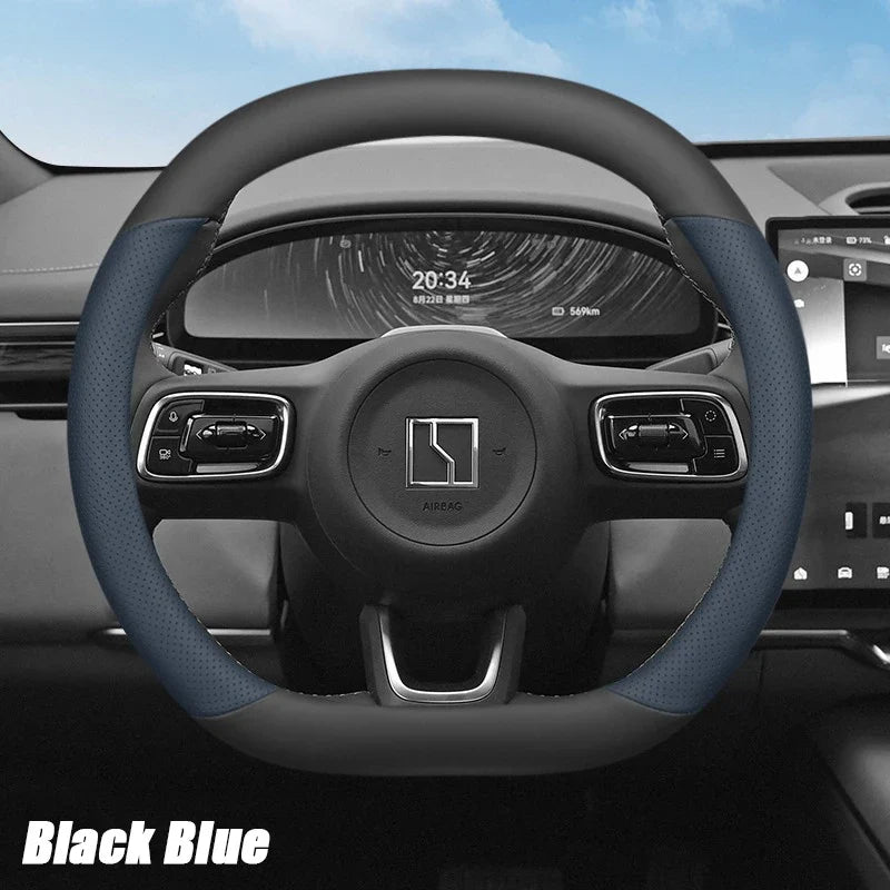 ZEEKR 7X 2024-2026 Leather Steering Wheel Cover Anti-Slip Grip