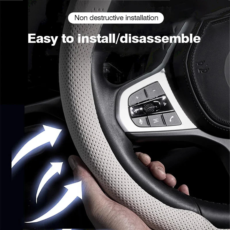 Porsche Nappa Leather Steering Wheel Cover