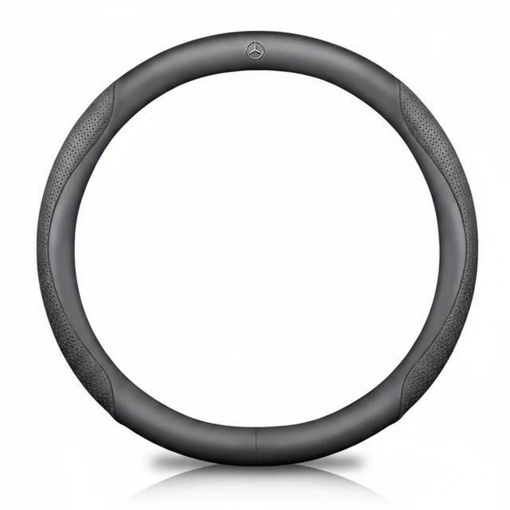 Mercedes Carbon Fiber Leather Steering Wheel Cover