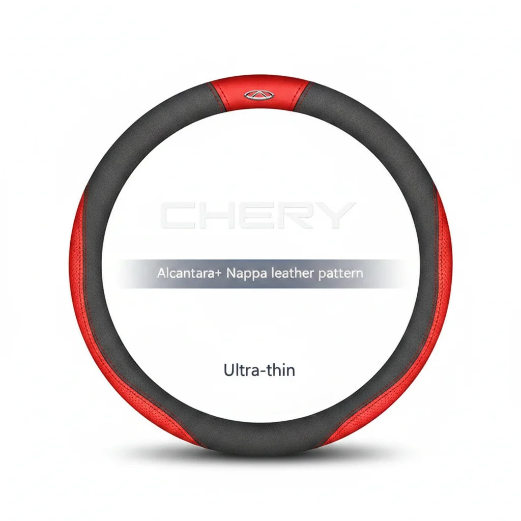 Chery Suede Leather Steering Wheel Cover