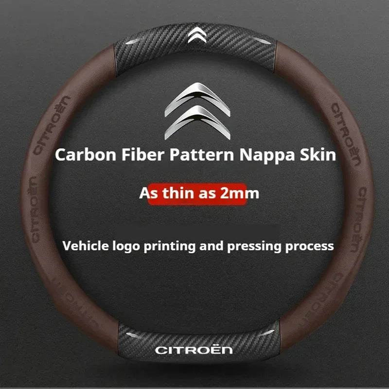 Citroen Leather Steering Wheel Cover