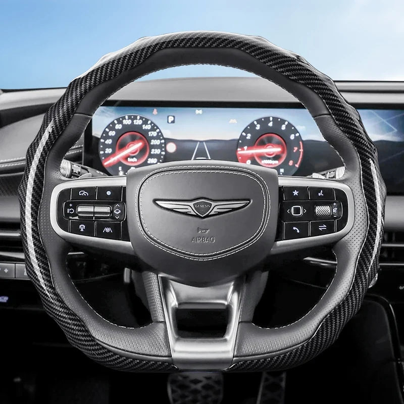 Genesis Carbon Fibre Snap-On Steering Wheel Cover