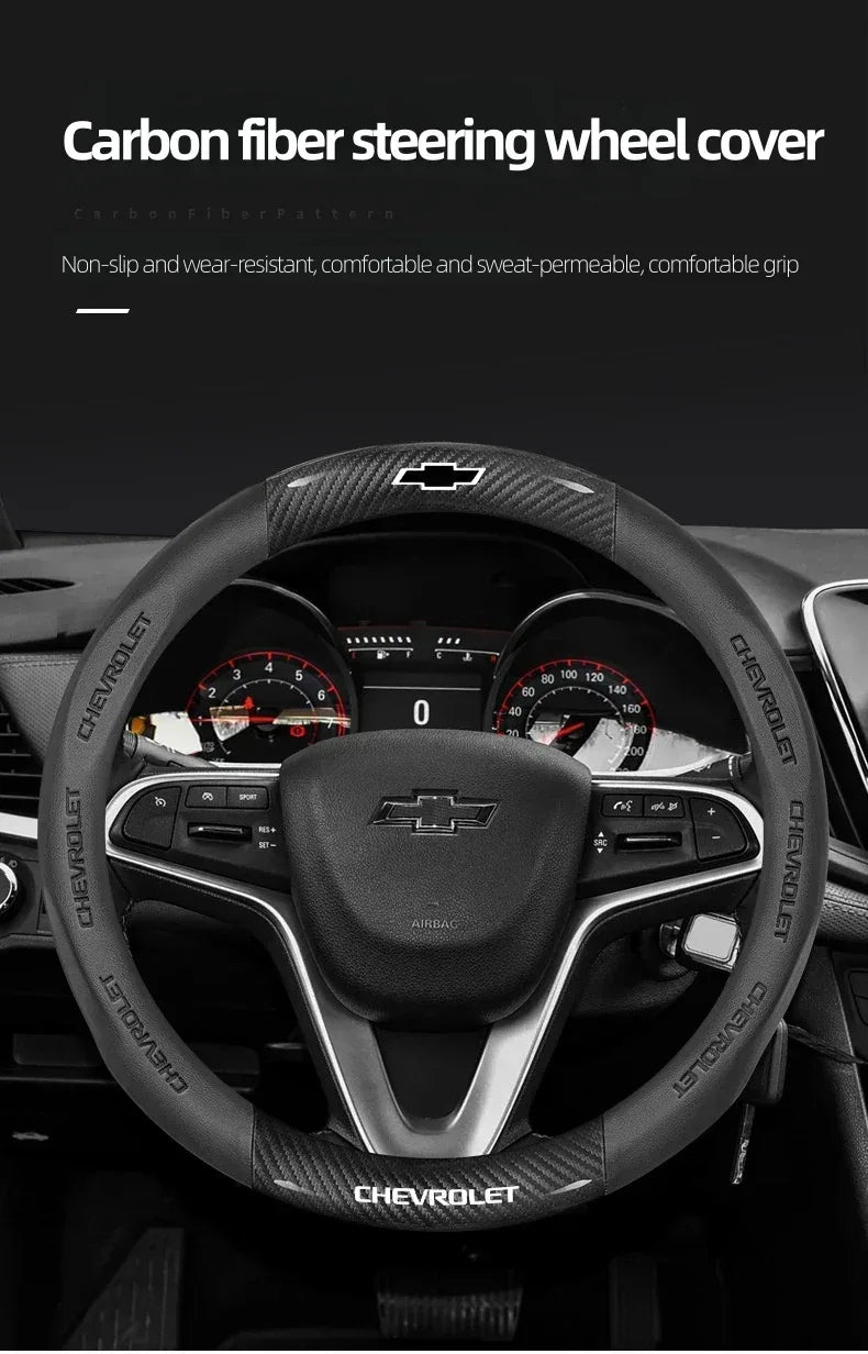 Chevrolet Cruze Silverado Tahoe 3D Embossed Steering Wheel Cover