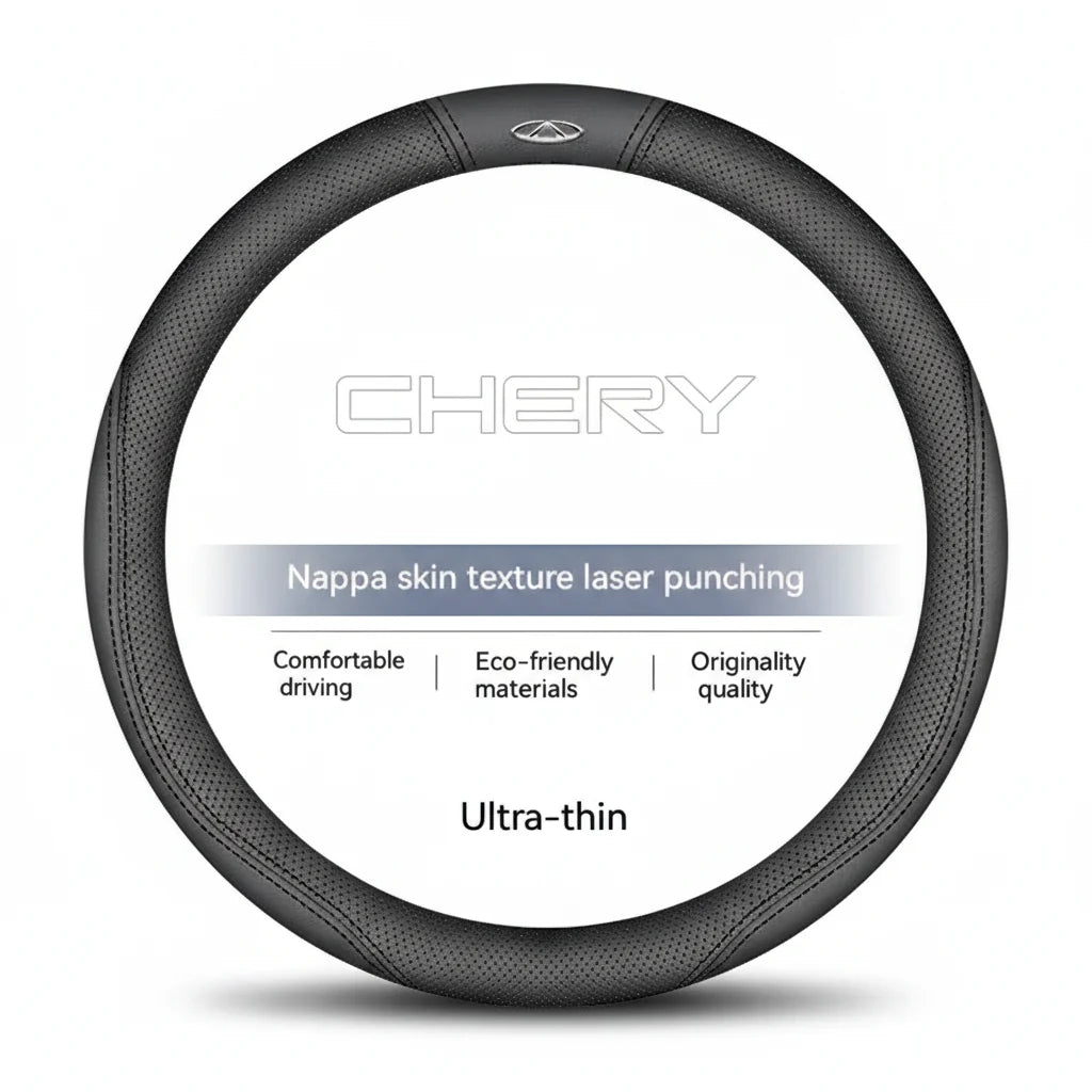 Chery Suede Leather Steering Wheel Cover