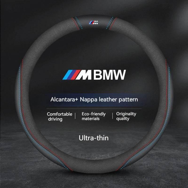 BMW Suede Leather Steering Wheel Cover