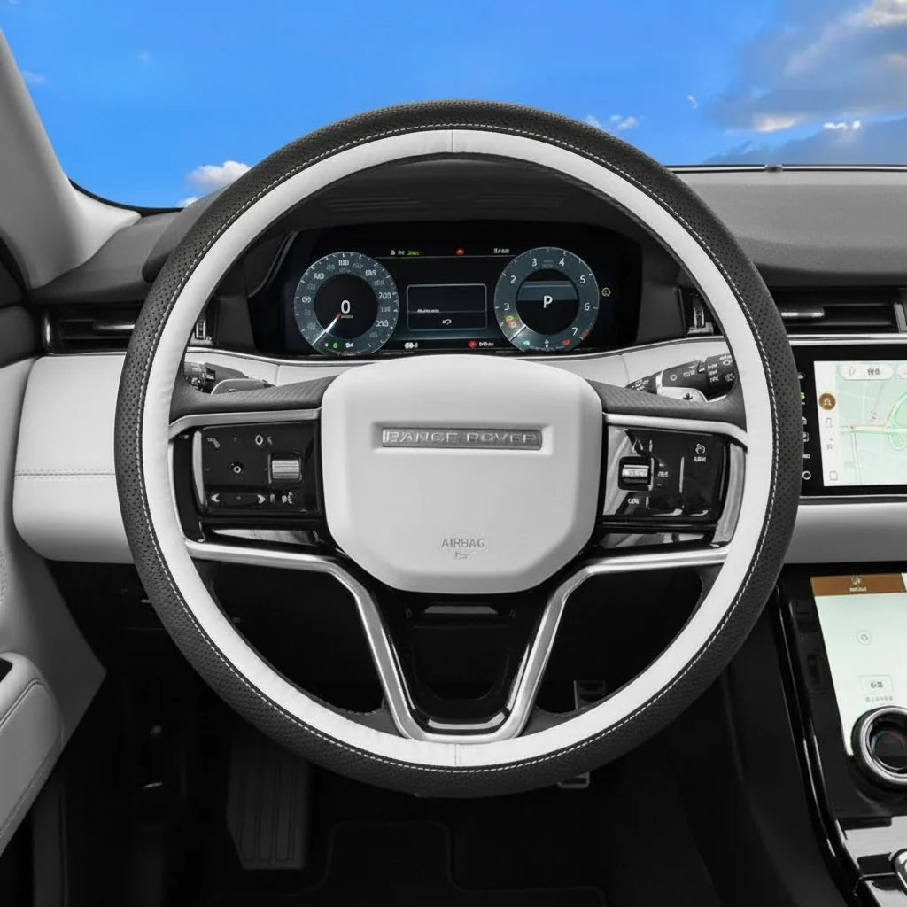 Land Rover Leather Breathable Steering Wheel Cover