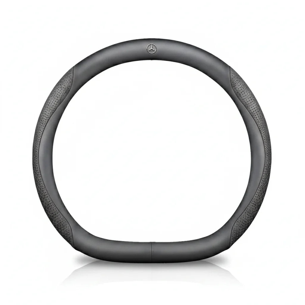Mercedes Carbon Fiber Leather Steering Wheel Cover