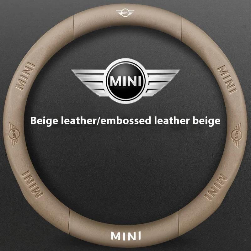 MINI Cooper Carbon Fiber Leather Steering Wheel Cover