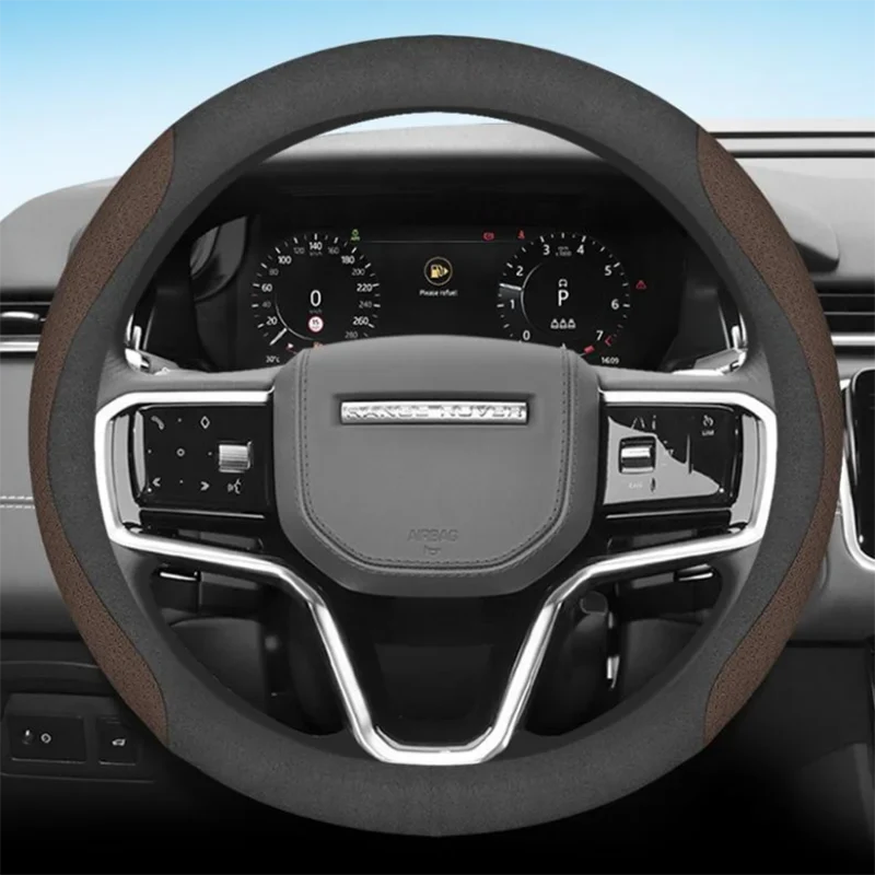 Land Rover Leather & Carbon Fiber Steering Wheel Cover