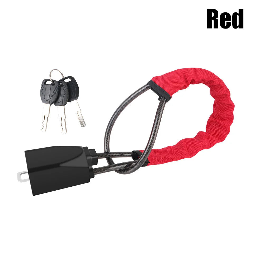 Car Steering Wheel Lock – Universal Anti-Theft Steel Cable Security Device for Cars, SUVs & Trucks