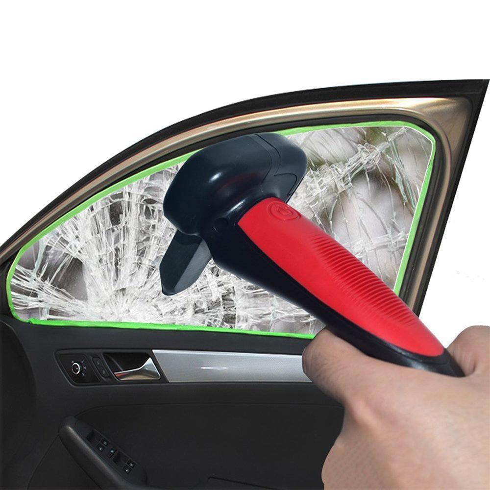 4-in-1 Car Escape Hammer & Door Handle