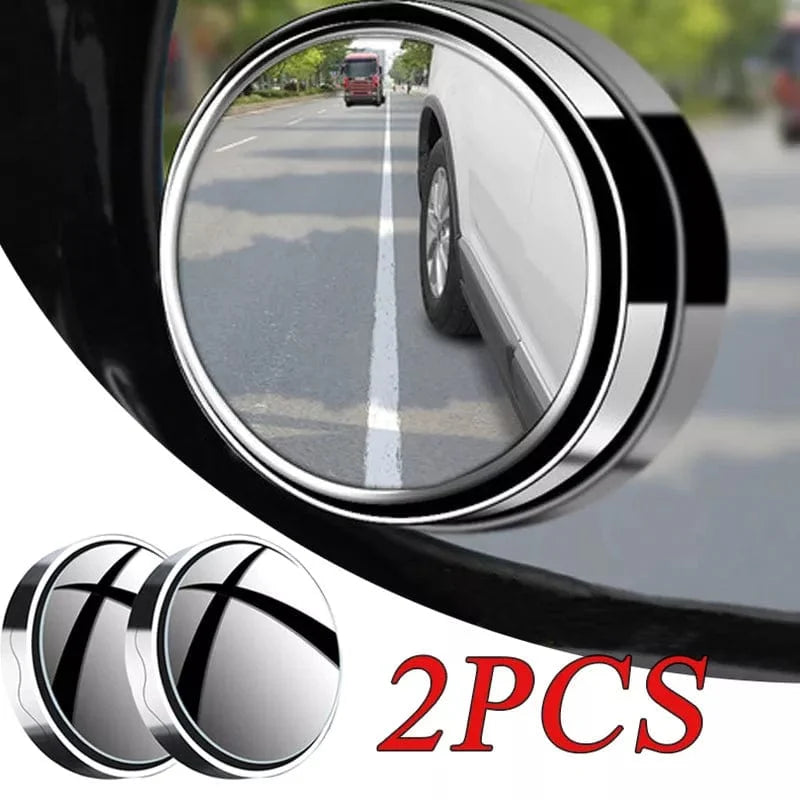 360° Wide Angle Convex Dual-Mount Side-View Blind Spot Mirrors