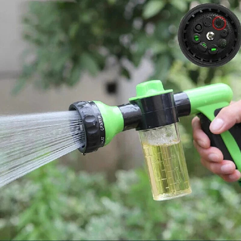 8-in-1 High-Pressure Auto Foam Hose Nozzle