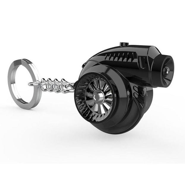Mini Supercharger Turbo Fan Keychain 300 Lumens Flashlight with Sound Effects