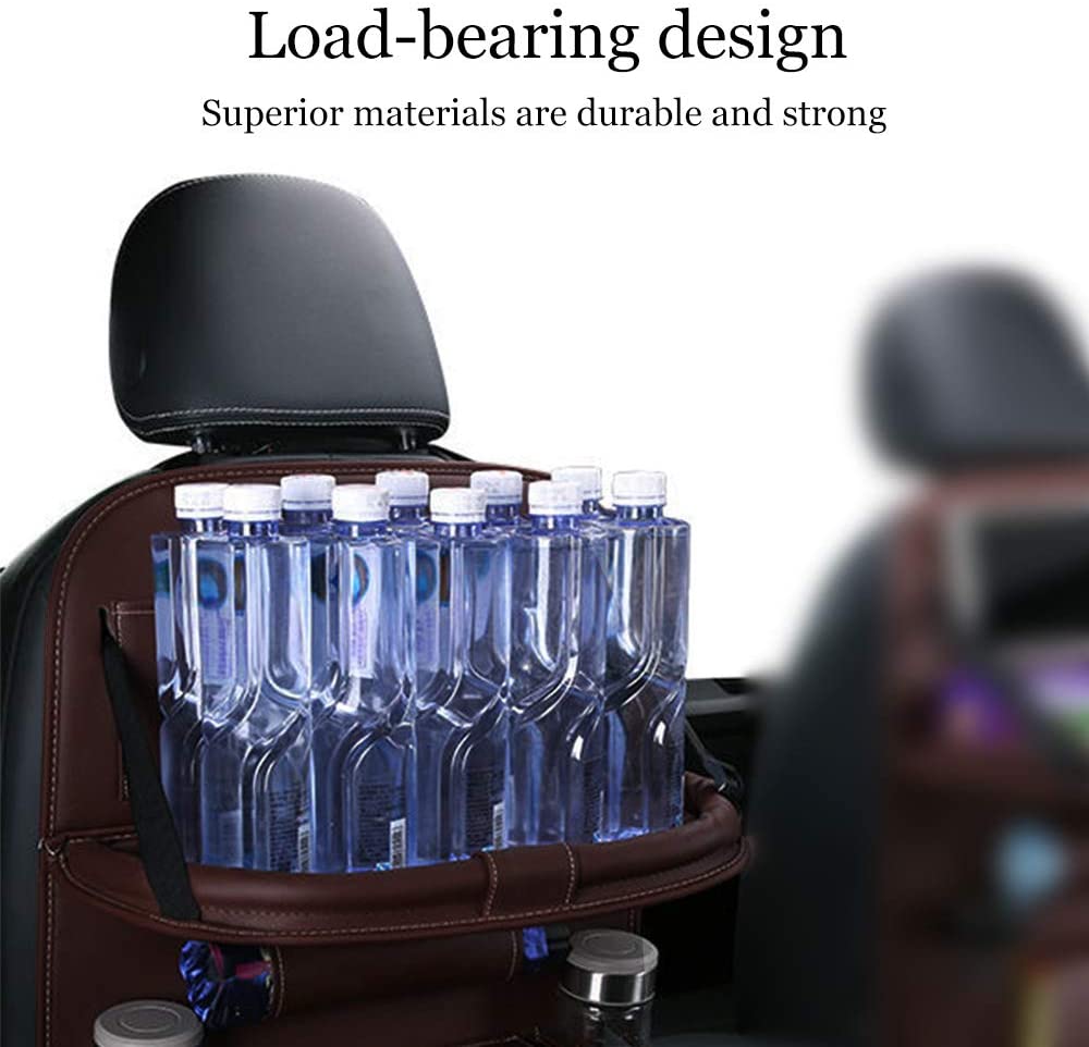 Car Back Seat Organizer Storage Bag with Foldable Table