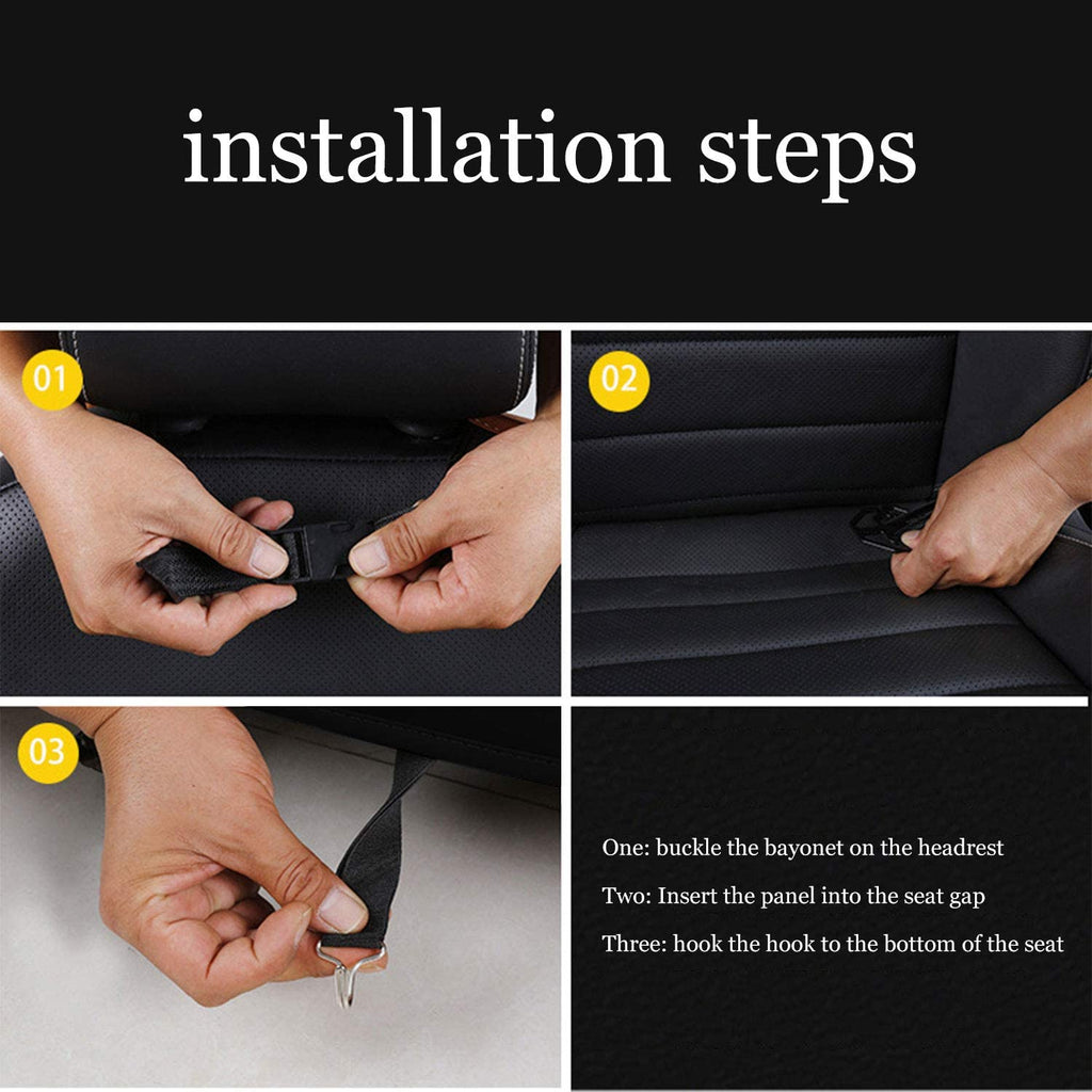 Car Back Seat Organizer Storage Bag with Foldable Table