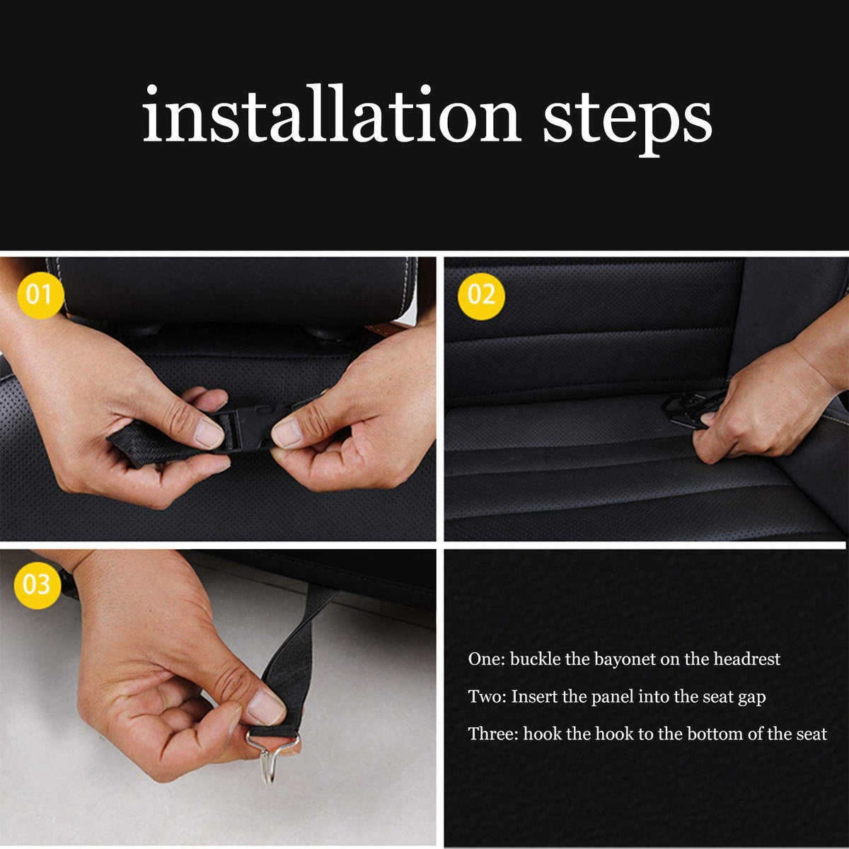 Car Back Seat Organizer Storage Bag with Foldable Table