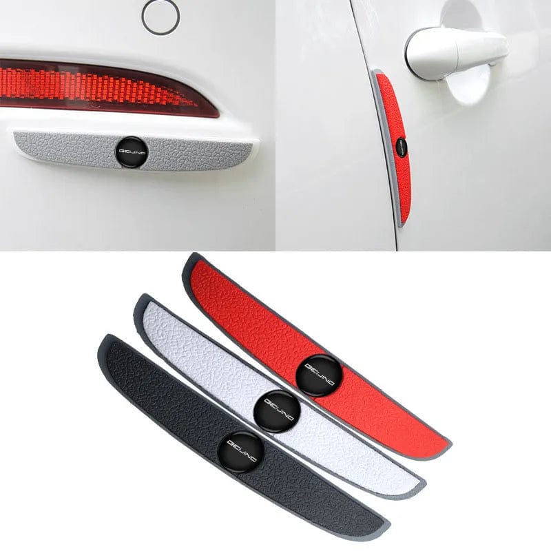 Car Side Door Edge Guards Protector, Scratch Guard for Car, Sedans, Truck, SUV (Rubber, 4 Pieces)