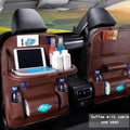 Car Back Seat Organizer Storage Bag with Foldable Table