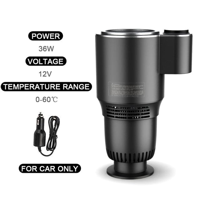2-in-1 Smart Beverage Holder with Digital Temperature Control for Car and Home, Heating & Cooling