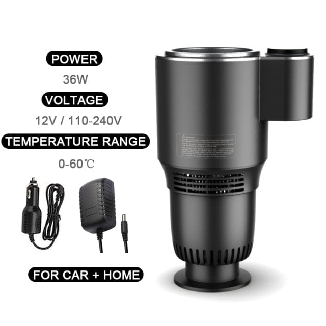 2-in-1 Smart Beverage Holder with Digital Temperature Control for Car and Home, Heating & Cooling